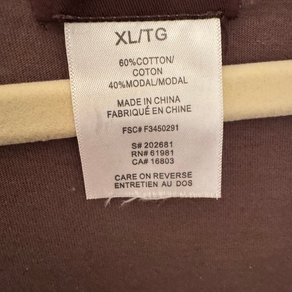 Ladies Brown Shirt w/ Sequined Trim - Picture 7 of 7